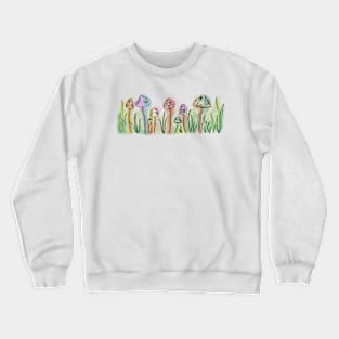 Rainbow Mushrooms Crewneck Sweatshirt